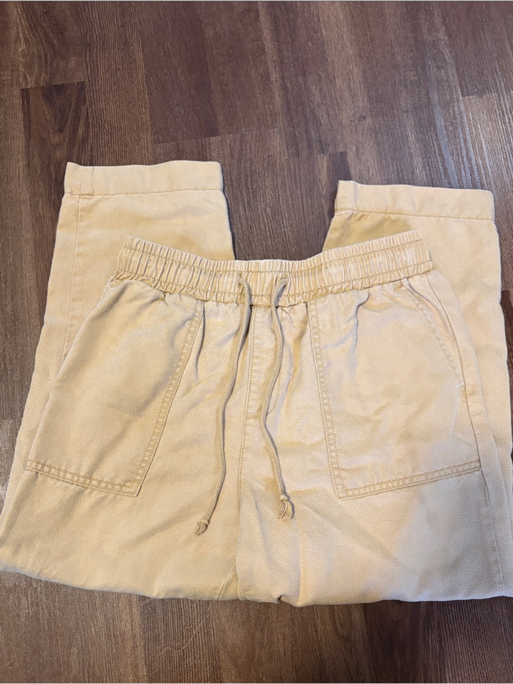 Women’s  Casual Drawstring Pants in Light Beige